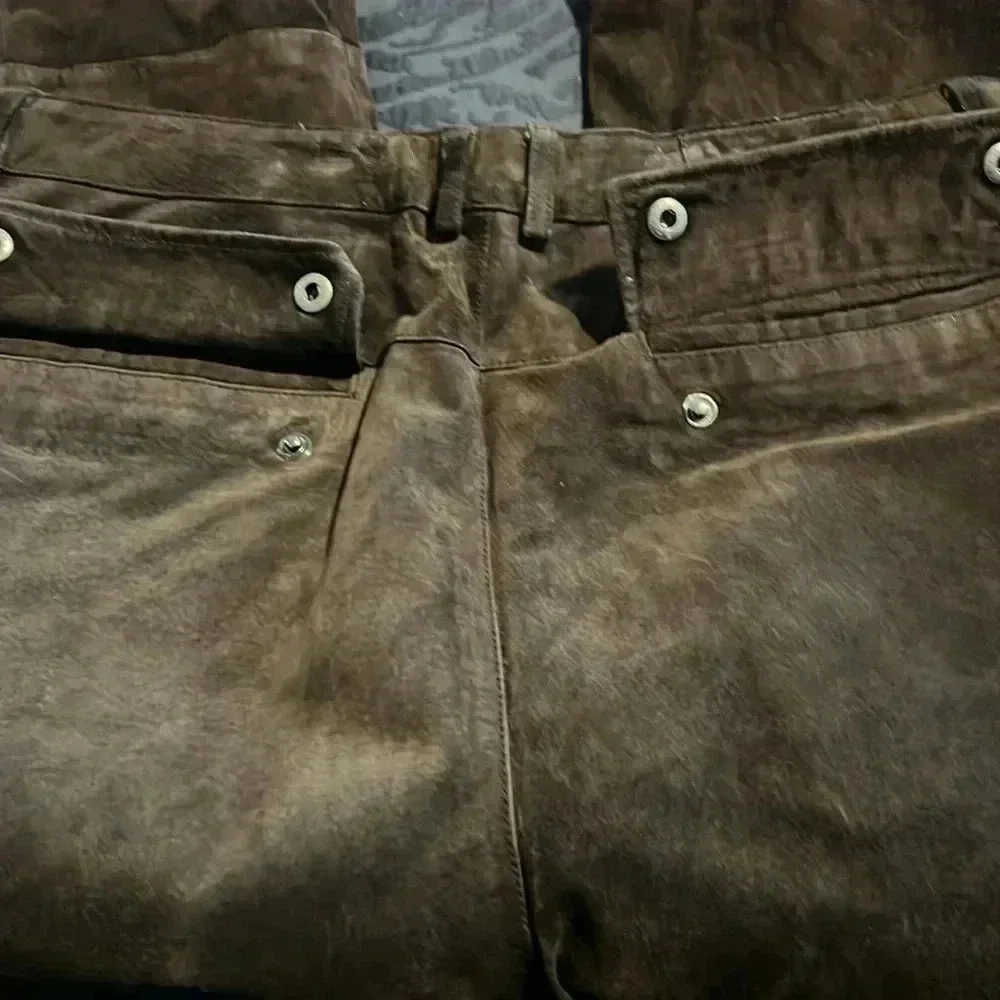 Mirage Brown Leather Pants J21